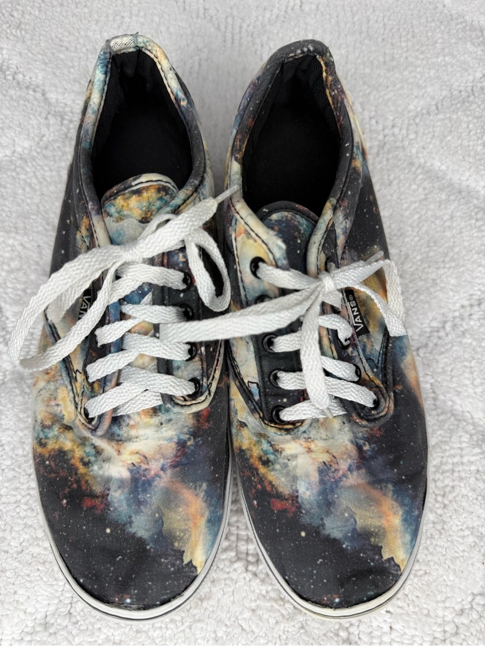 Vans Women’s 6.5 Galaxy Cosmic Space Print Canvas Lace Up Sneakers